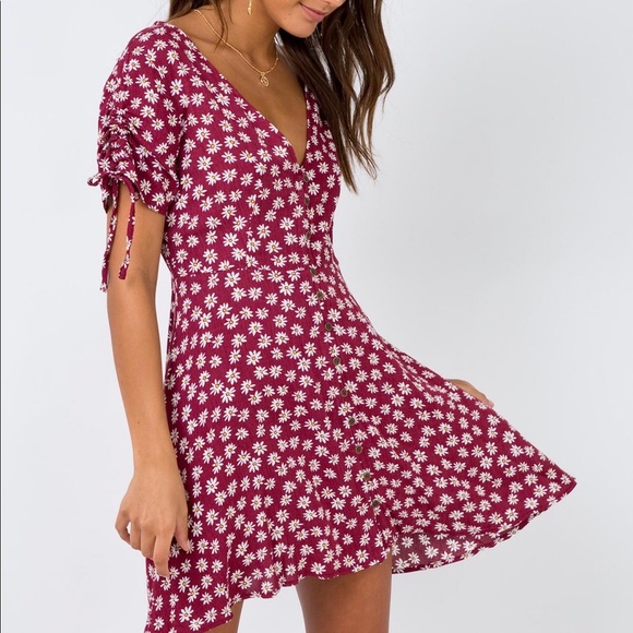 NEW Princess Polly Floral Button Front Mini Dress - Picture 2 of 7